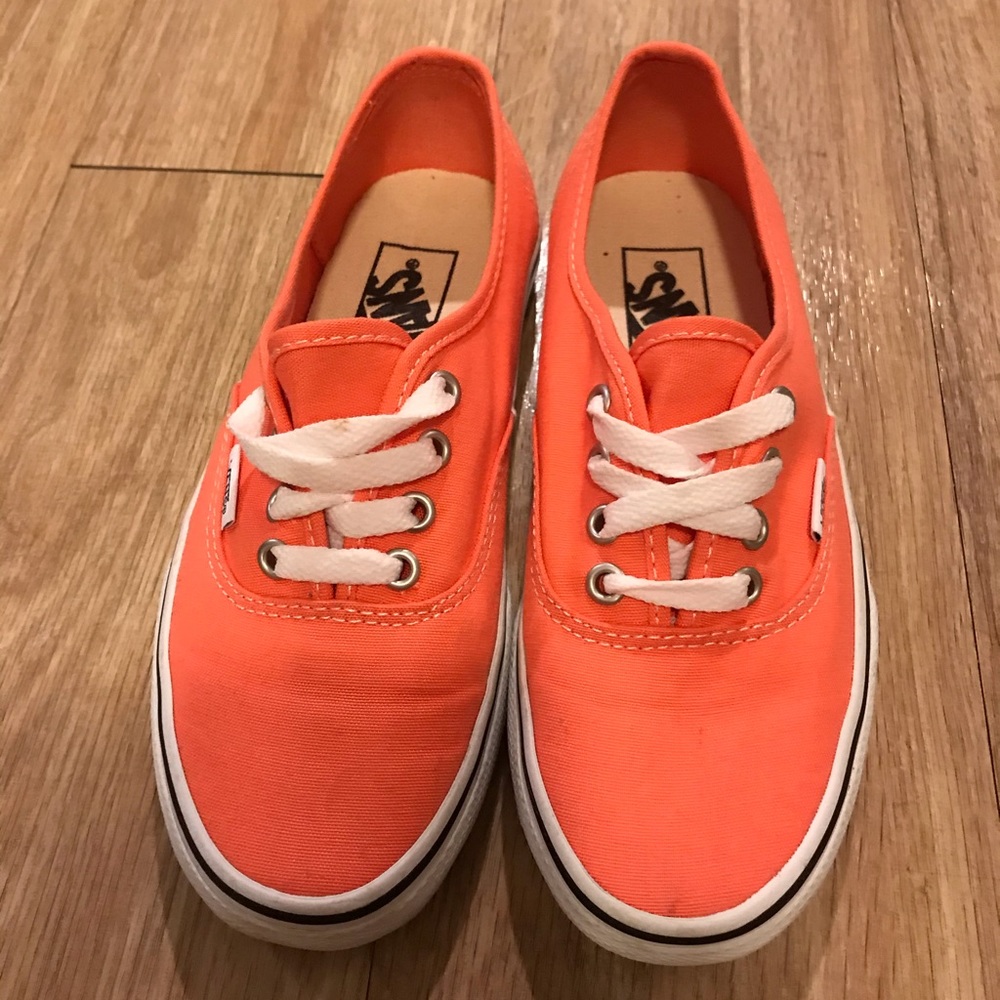 Neon Coral Vans